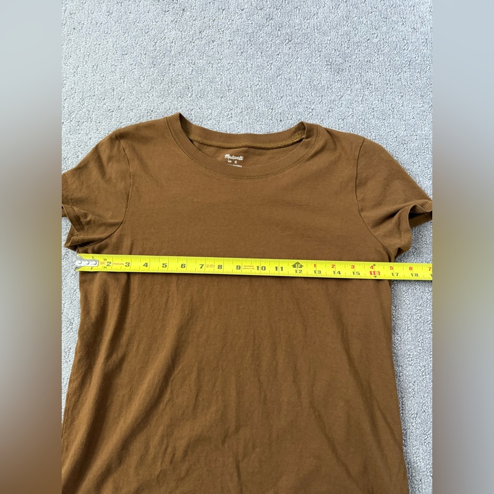 Madewell Crewneck Tee in Brown - Picture 2 of 6